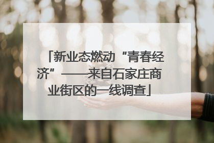 新业态燃动“青春经济”——来自石家庄商业街区的一线调查