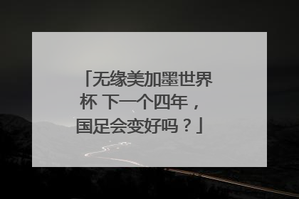 无缘美加墨世界杯 下一个四年，国足会变好吗？