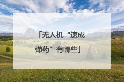 无人机“速成弹药”有哪些