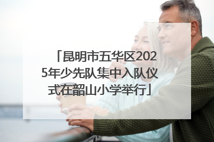 昆明市五华区2025年少先队集中入队仪式在韶山小学举行