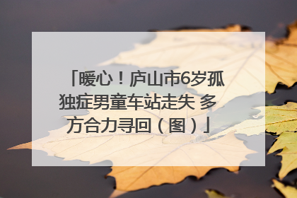 暖心！庐山市6岁孤独症男童车站走失 多方合力寻回（图）