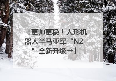 更帅更稳！人形机器人半马亚军“N2”全新升级→