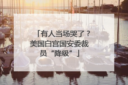 有人当场哭了？美国白宫国安委裁员“降级”