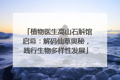 植物医生高山石斛馆启幕：解码仙草奥秘，践行生物多样性发展