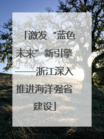 激发“蓝色未来”新引擎——浙江深入推进海洋强省建设