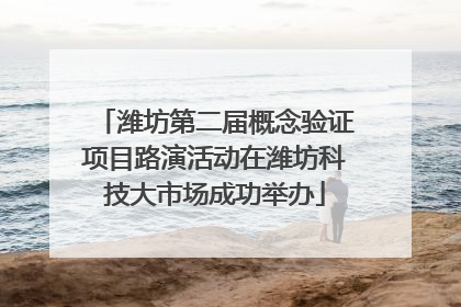 潍坊第二届概念验证项目路演活动在潍坊科技大市场成功举办