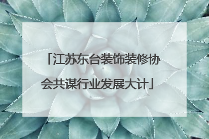 江苏东台装饰装修协会共谋行业发展大计