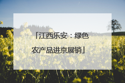 江西乐安：绿色农产品进京展销