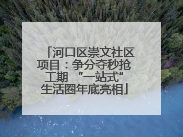 河口区崇文社区项目：争分夺秒抢工期 “一站式”生活圈年底亮相