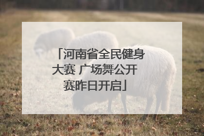 河南省全民健身大赛 广场舞公开赛昨日开启