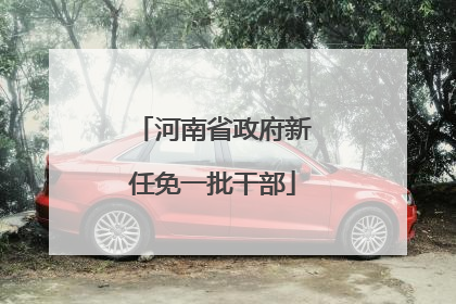 河南省政府新任免一批干部