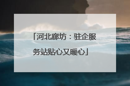 河北廊坊：驻企服务站贴心又暖心