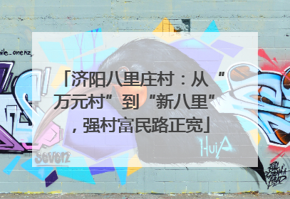 济阳八里庄村：从“万元村”到“新八里”，强村富民路正宽