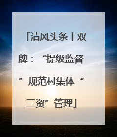 清风头条丨双牌：“提级监督”规范村集体“三资”管理