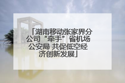 湖南移动张家界分公司“牵手”省机场公安局 共促低空经济创新发展