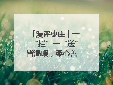 漫评枣庄｜一“拦”一“送”皆温暖，柔心善意映枣城
