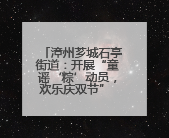漳州芗城石亭街道：开展“童谣‘粽’动员，欢乐庆双节” 过端午，庆六一活动