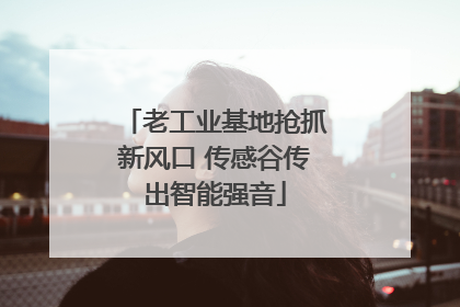 老工业基地抢抓新风口 传感谷传出智能强音