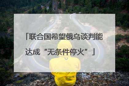 联合国希望俄乌谈判能达成“无条件停火”