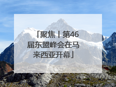聚焦丨第46届东盟峰会在马来西亚开幕