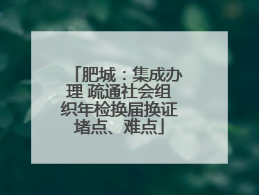 肥城：集成办理 疏通社会组织年检换届换证堵点、难点
