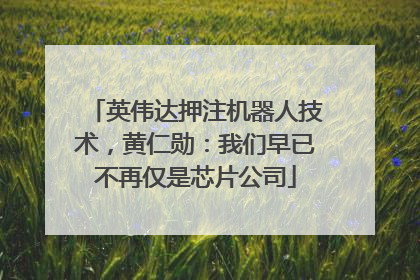 英伟达押注机器人技术，黄仁勋：我们早已不再仅是芯片公司