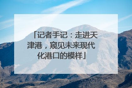 记者手记：走进天津港，窥见未来现代化港口的模样