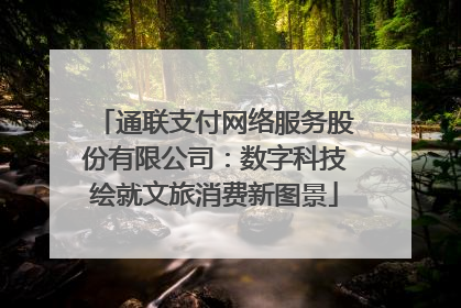 通联支付网络服务股份有限公司：数字科技绘就文旅消费新图景