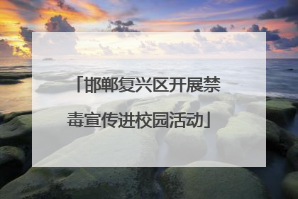 邯郸复兴区开展禁毒宣传进校园活动