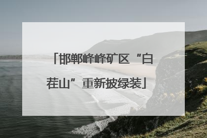 邯郸峰峰矿区“白茬山”重新披绿装