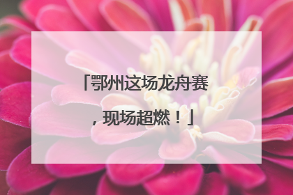 鄂州这场龙舟赛，现场超燃！