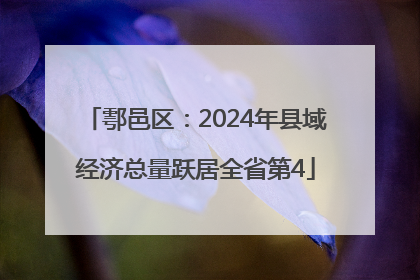 鄠邑区：2024年县域经济总量跃居全省第4