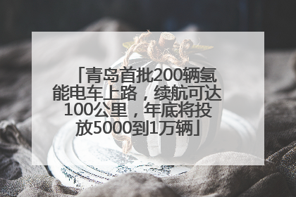 青岛首批200辆氢能电车上路，续航可达100公里，年底将投放5000到1万辆