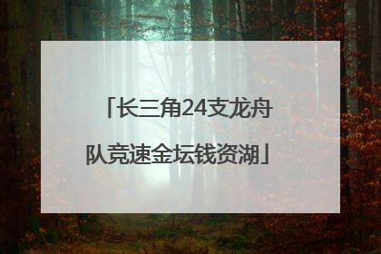 长三角24支龙舟队竞速金坛钱资湖