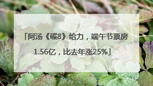 阿汤《碟8》给力，端午节票房1.56亿，比去年涨25%