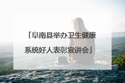 阜南县举办卫生健康系统好人表彰宣讲会