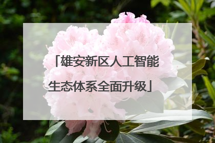 雄安新区人工智能生态体系全面升级