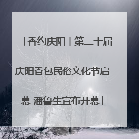 香约庆阳丨第二十届庆阳香包民俗文化节启幕 潘鲁生宣布开幕