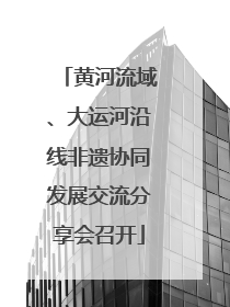 黄河流域、大运河沿线非遗协同发展交流分享会召开