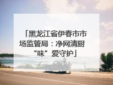 黑龙江省伊春市市场监管局：净网清厨 “味”爱守护