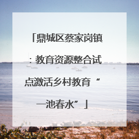 鼎城区蔡家岗镇：教育资源整合试点激活乡村教育“一池春水”