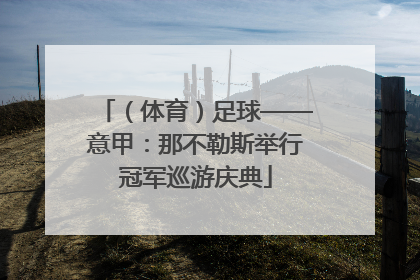 （体育）足球——意甲：那不勒斯举行冠军巡游庆典