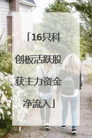 16只科创板活跃股获主力资金净流入