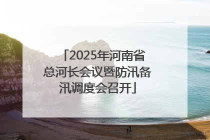2025年河南省总河长会议暨防汛备汛调度会召开
