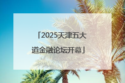 2025天津五大道金融论坛开幕