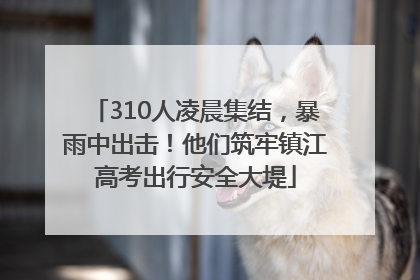 310人凌晨集结，暴雨中出击！他们筑牢镇江高考出行安全大堤